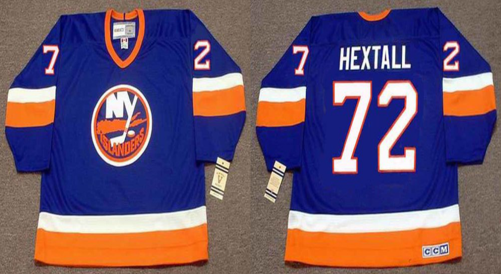 2019 Men New York Islanders 72 Hextall blue CCM NHL jersey